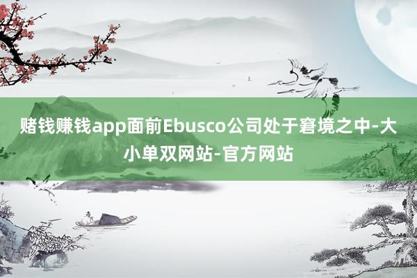 赌钱赚钱app面前Ebusco公司处于窘境之中-大小单双网站-官方网站